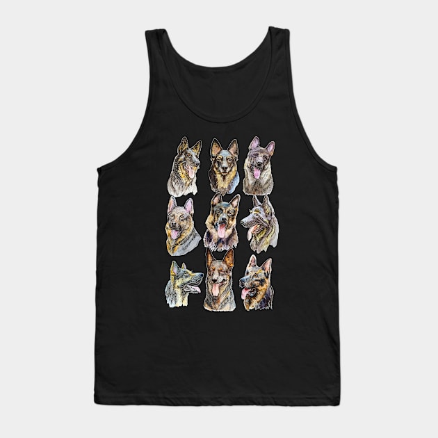 german shepherd Tank Top by VicaVeresk